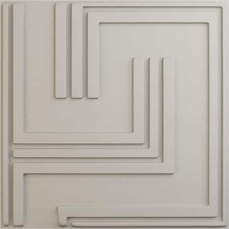 Ekena Millwork 19 5/8in. W x 19 5/8in. H Geometric EnduraWall Decorative 3D Wall Panel Covers 2.67 Sq. Ft. WP20X20GMGBW